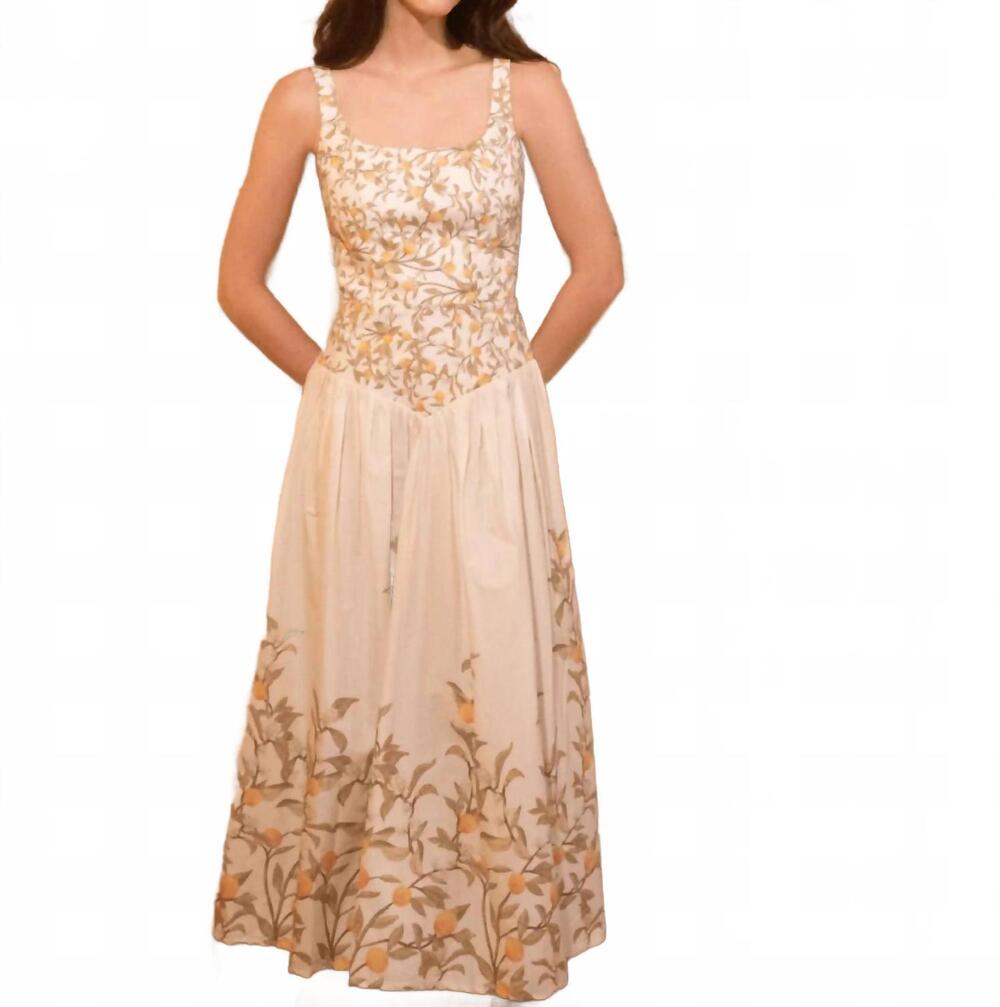 NEW KLEID emilia midi dress in orange cream